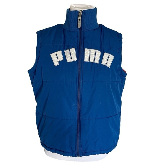 Vintage Puma Reversible Puffer Vest - Picture 1 of 13